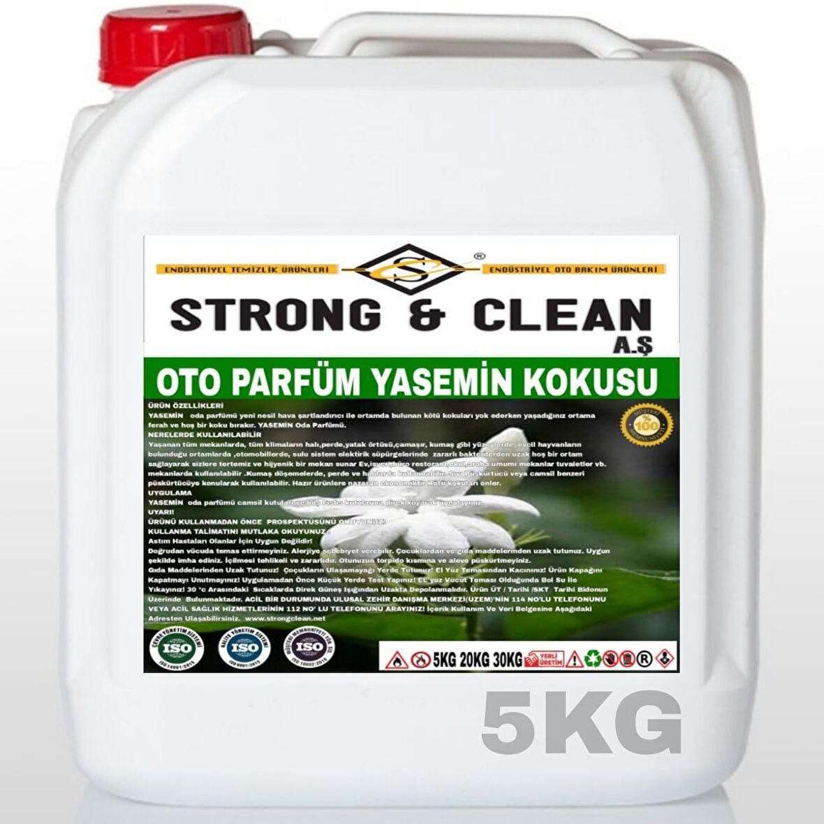 Oto Parfüm Yasemin Kokulu 5 Kg