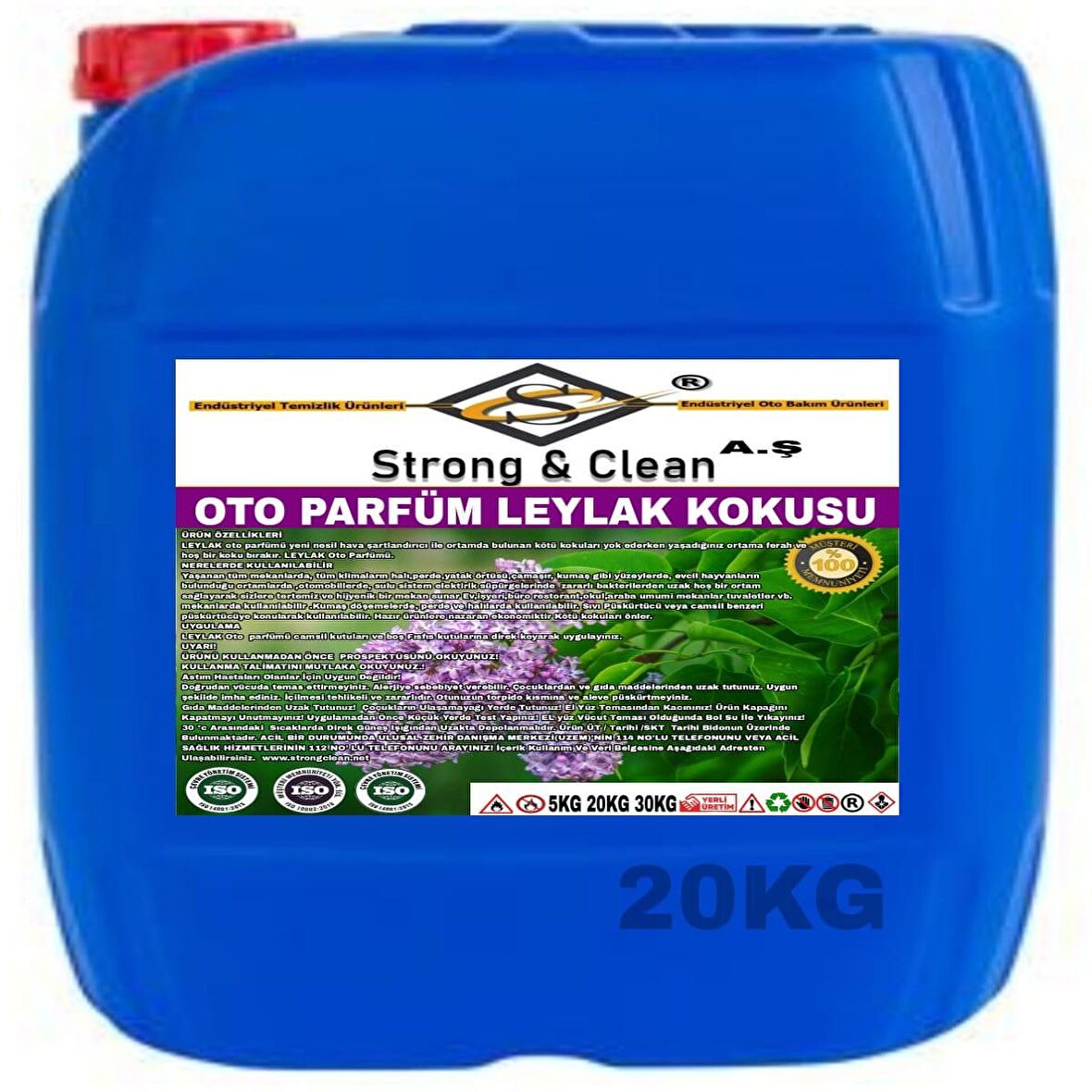 Oto Parfüm Leylak Kokulu 20 Kg