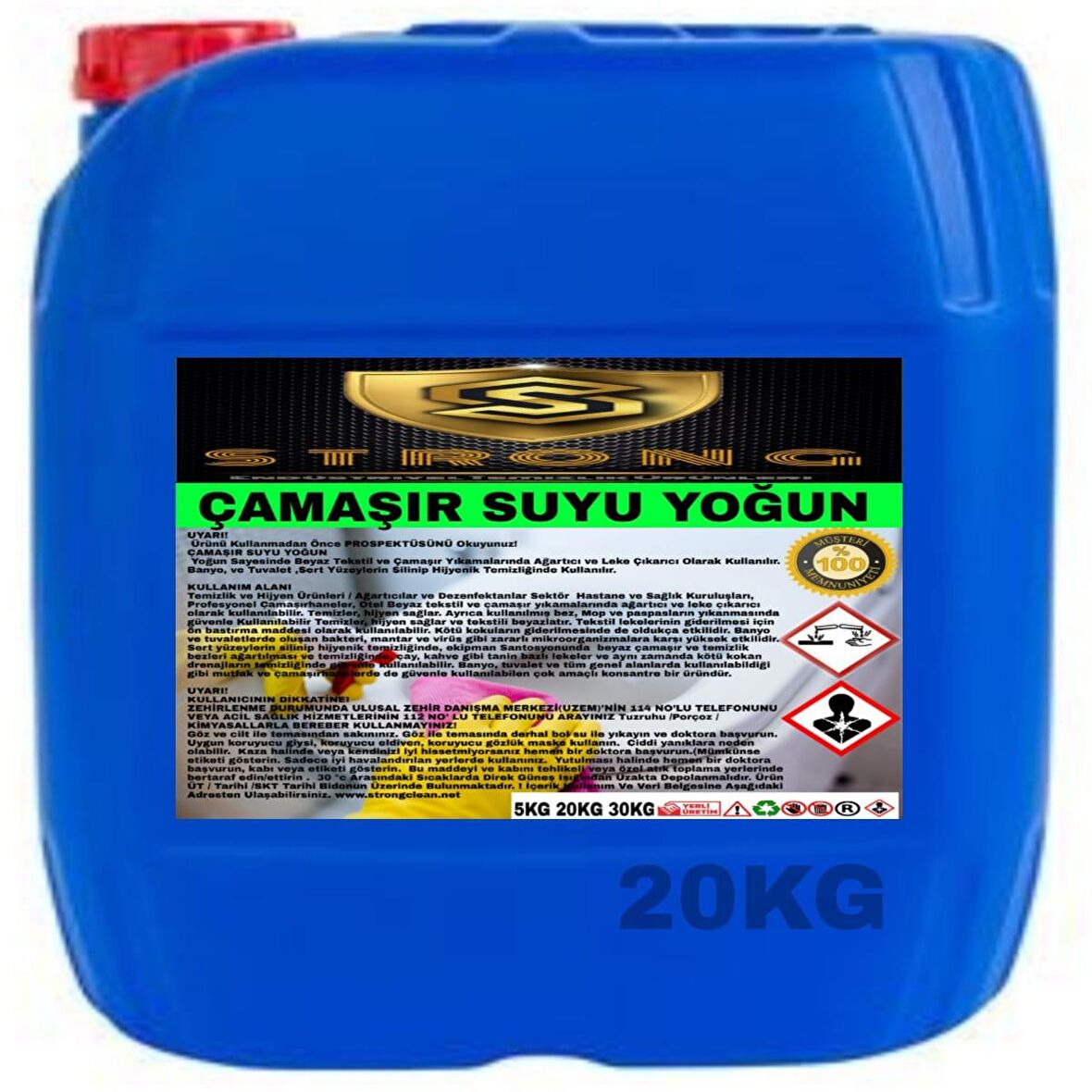 Strong Çamaşır Suyu Yoğun Kıvamlı 20 Kg