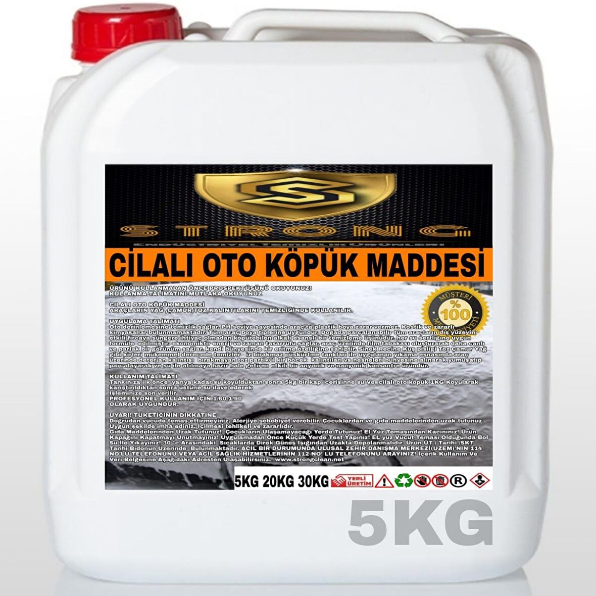 Strong Cilalı Oto Köpük 5 Kg