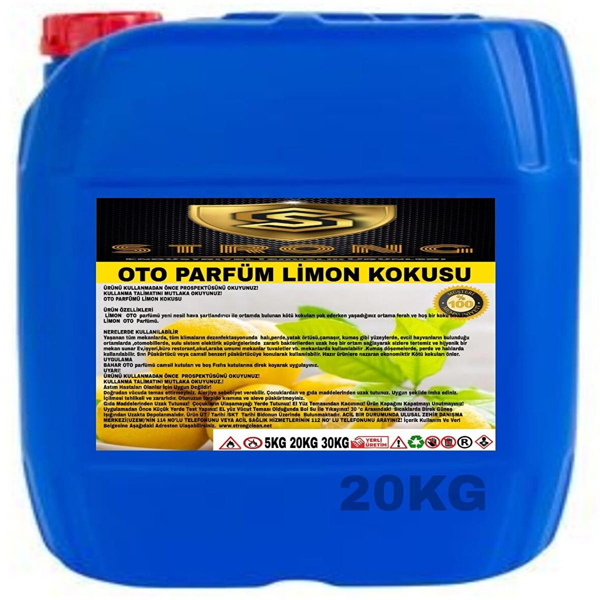 Strong Oto Parfüm Limon 20 Kg