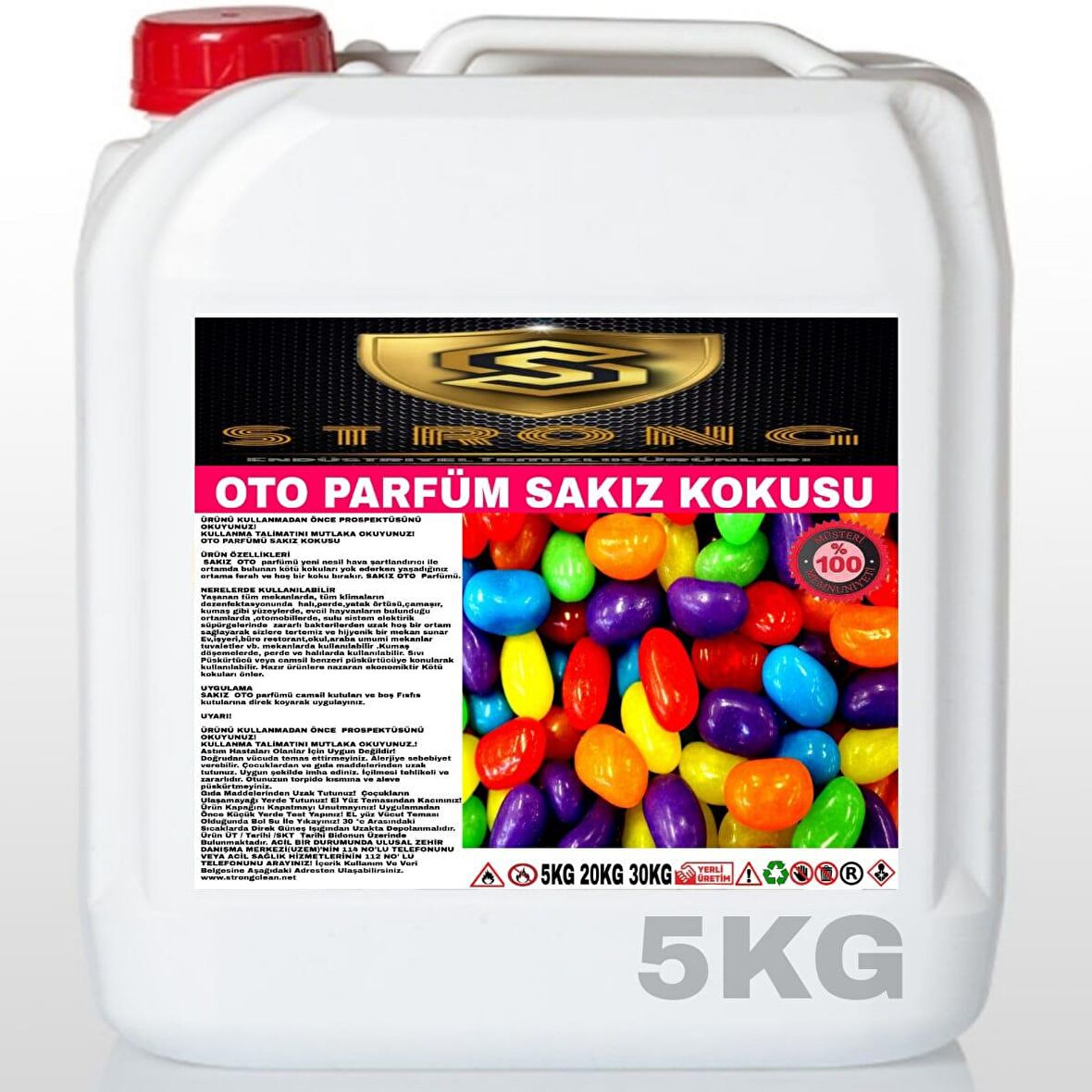 Strong Oto Parfüm Sakız 5 Kg