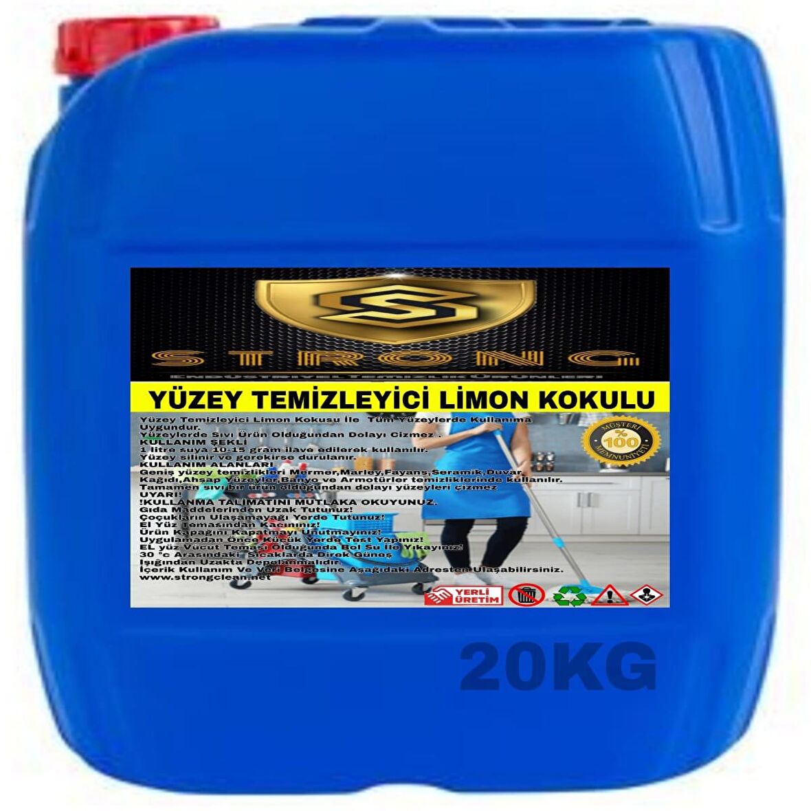 Strong Yüzey Temizleyici Limon 20 Kg