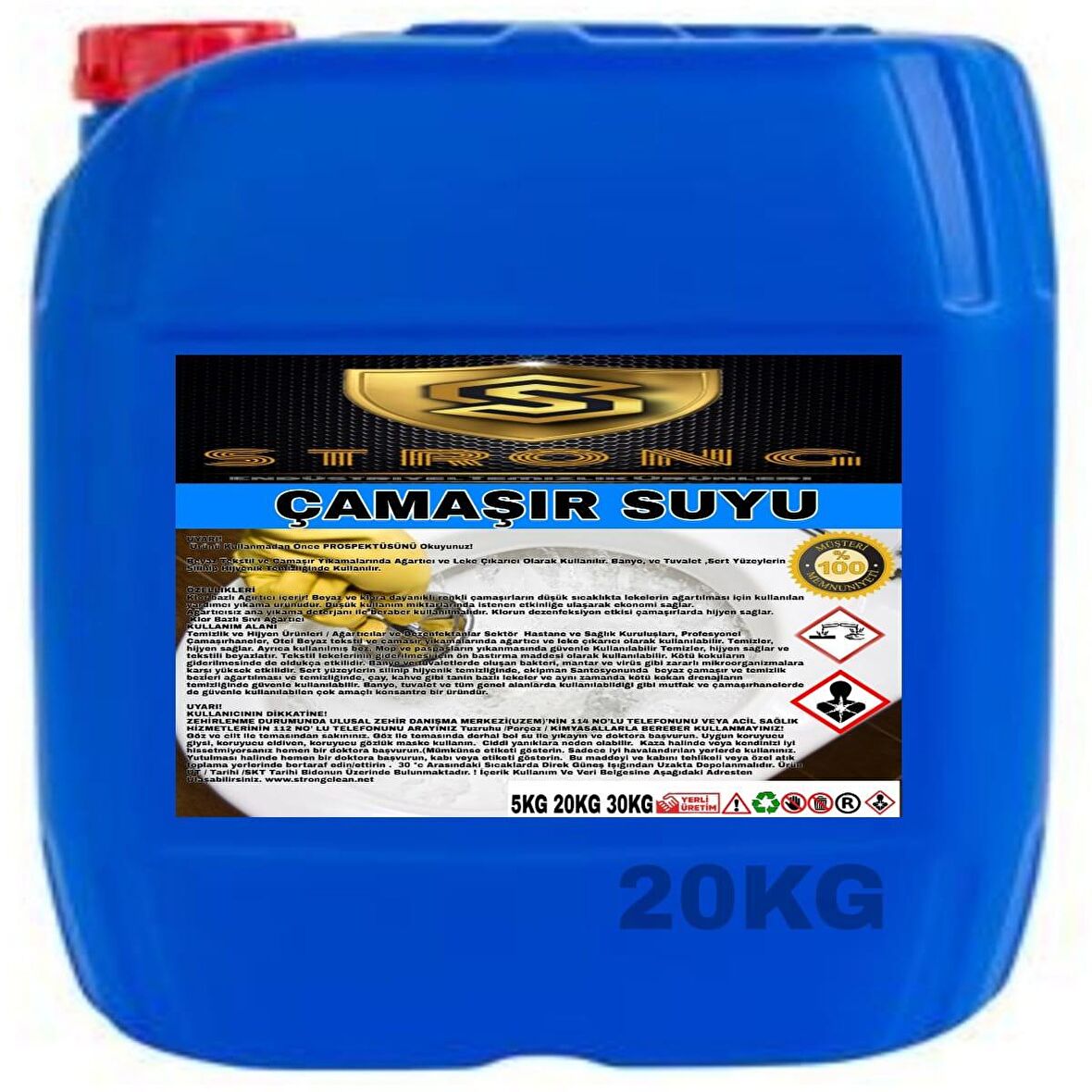 Strong Çamaşır Suyu 20 Kg