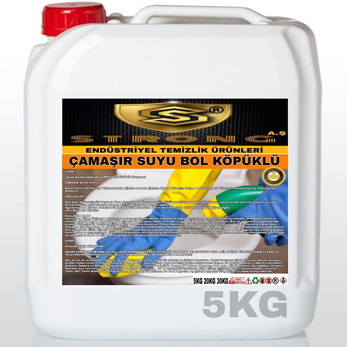 Strong Köpüklü Çamaşır Suyu 5 Kg