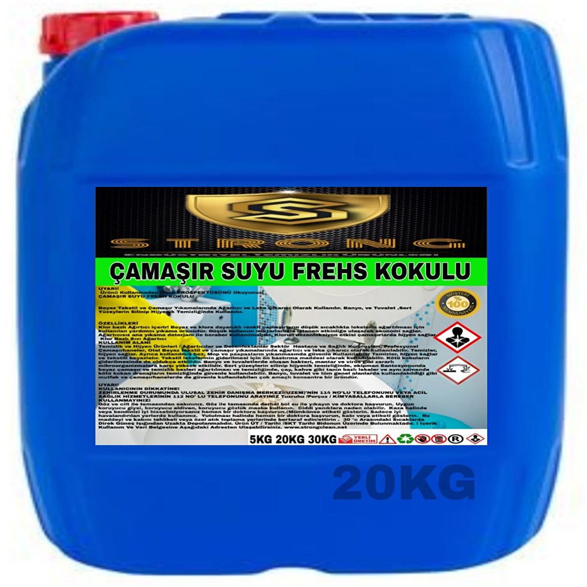 Strong Çamaşır Suyu Fresh 20 Kg