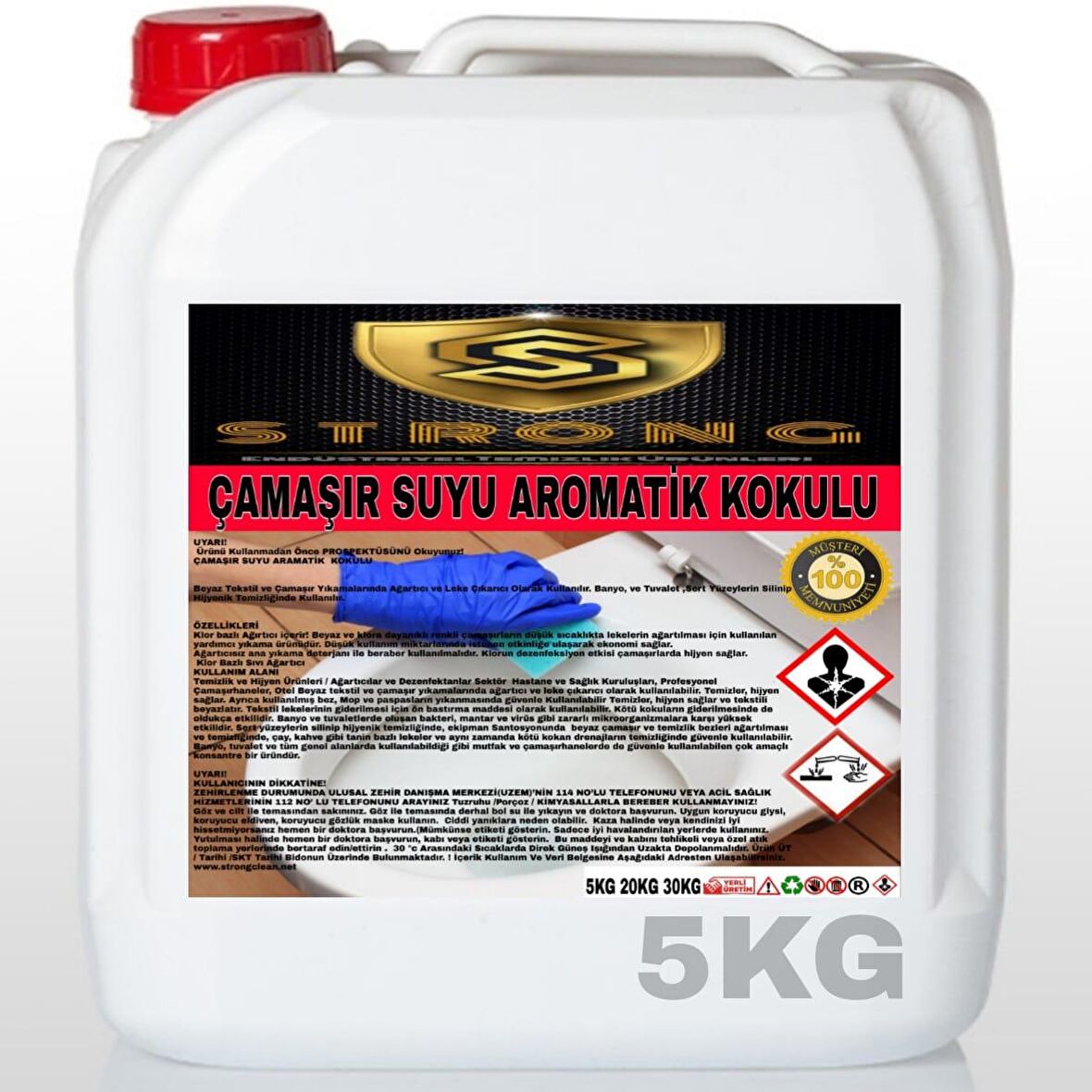 Strong Çamaşır Suyu Aromatik 5 Kg