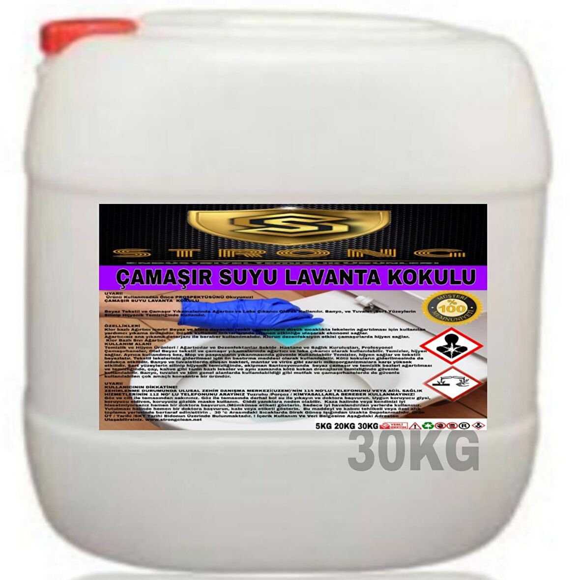 Strong Çamaşır Suyu Bahar 30 Kg