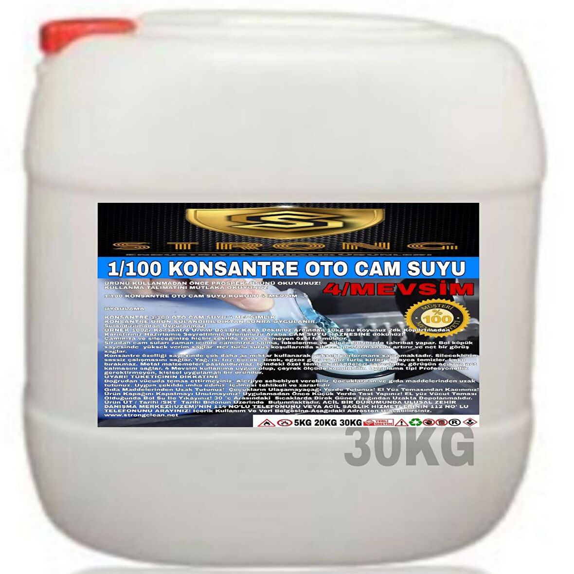 Strong Oto Cam Suyu 1/60 Konsantre 30 Kg