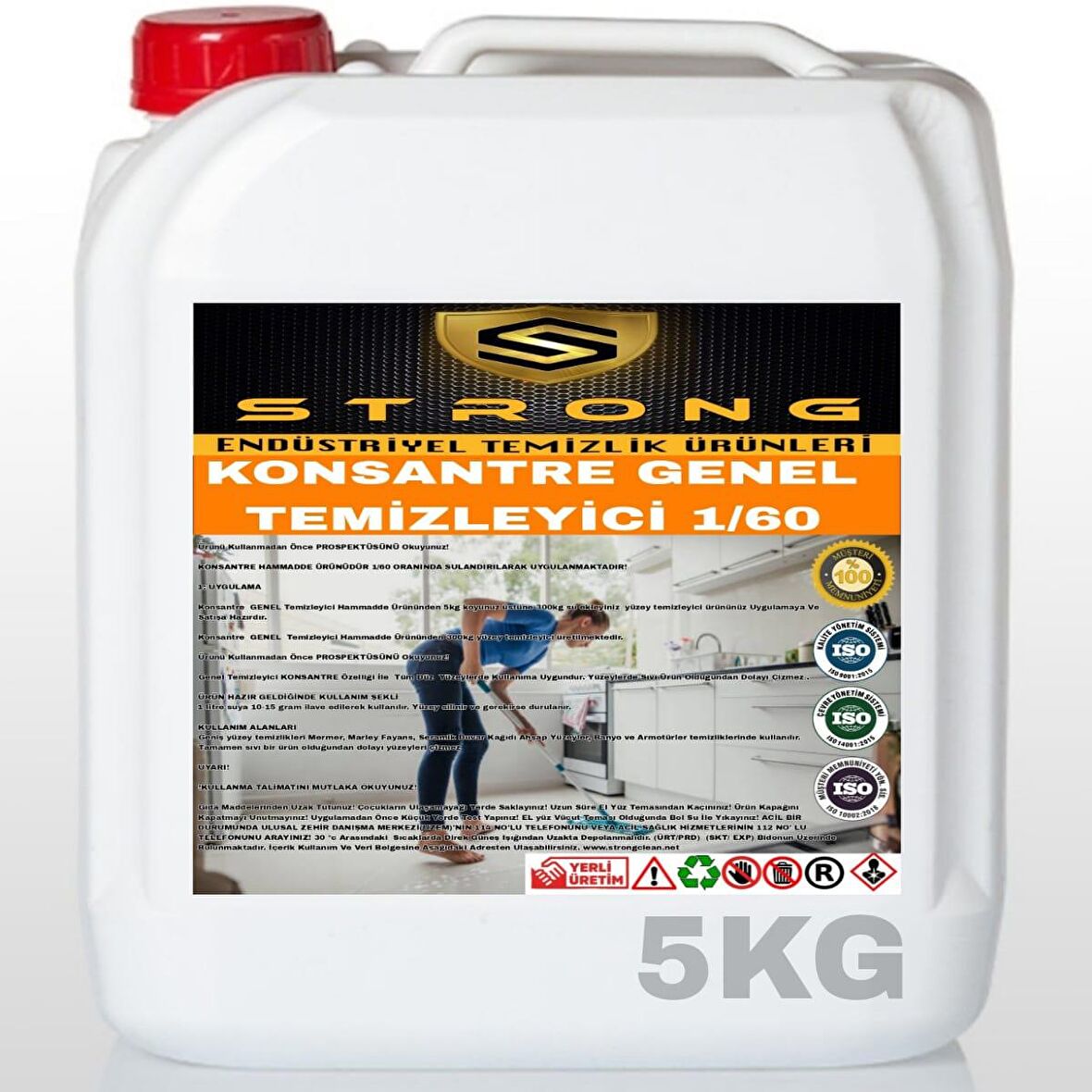 Strong Genel Temizleyici 1/60 Konsantre 5 Kg