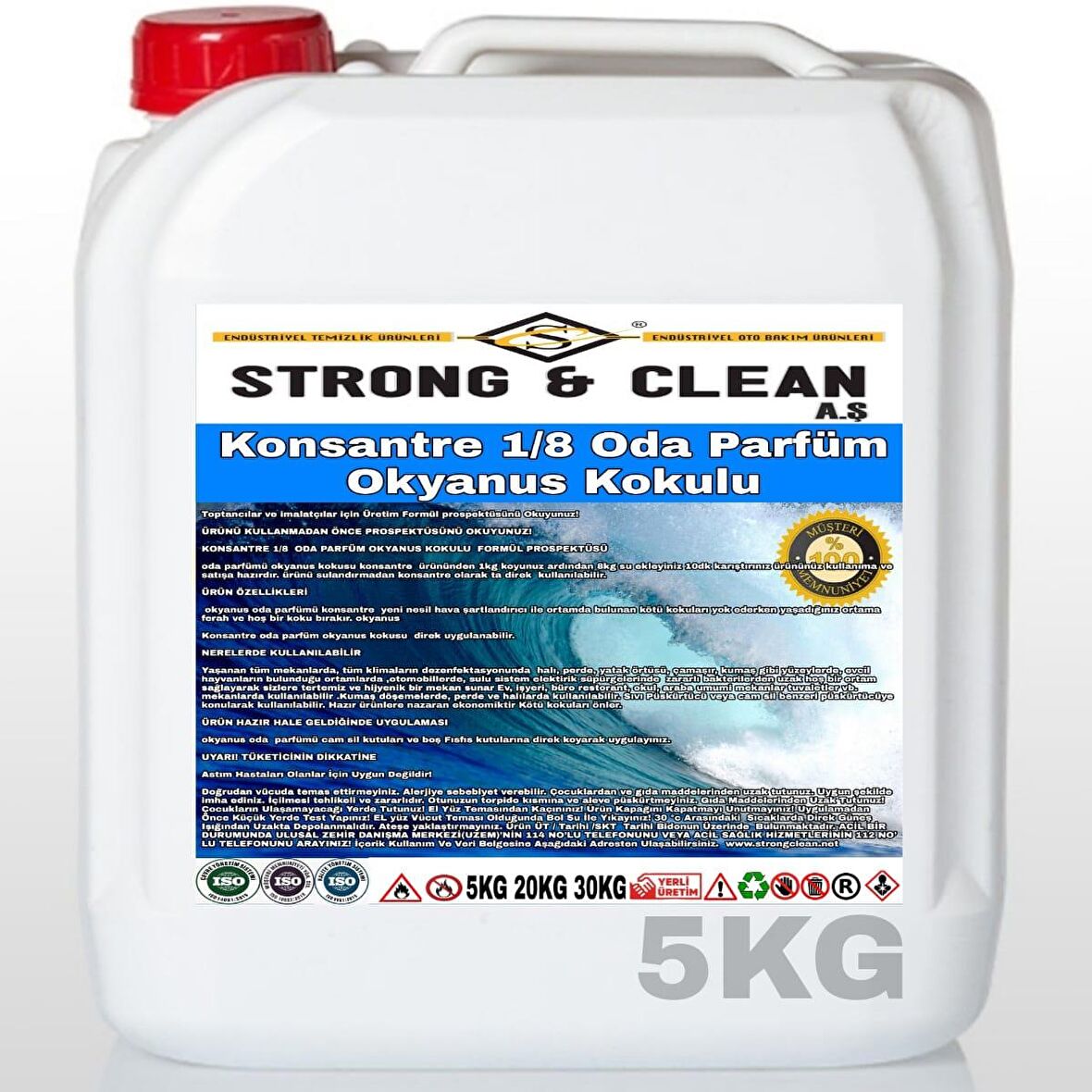 Oda Parfüm Konsantre 1/8 Okyanus Kokusu 5 Kg