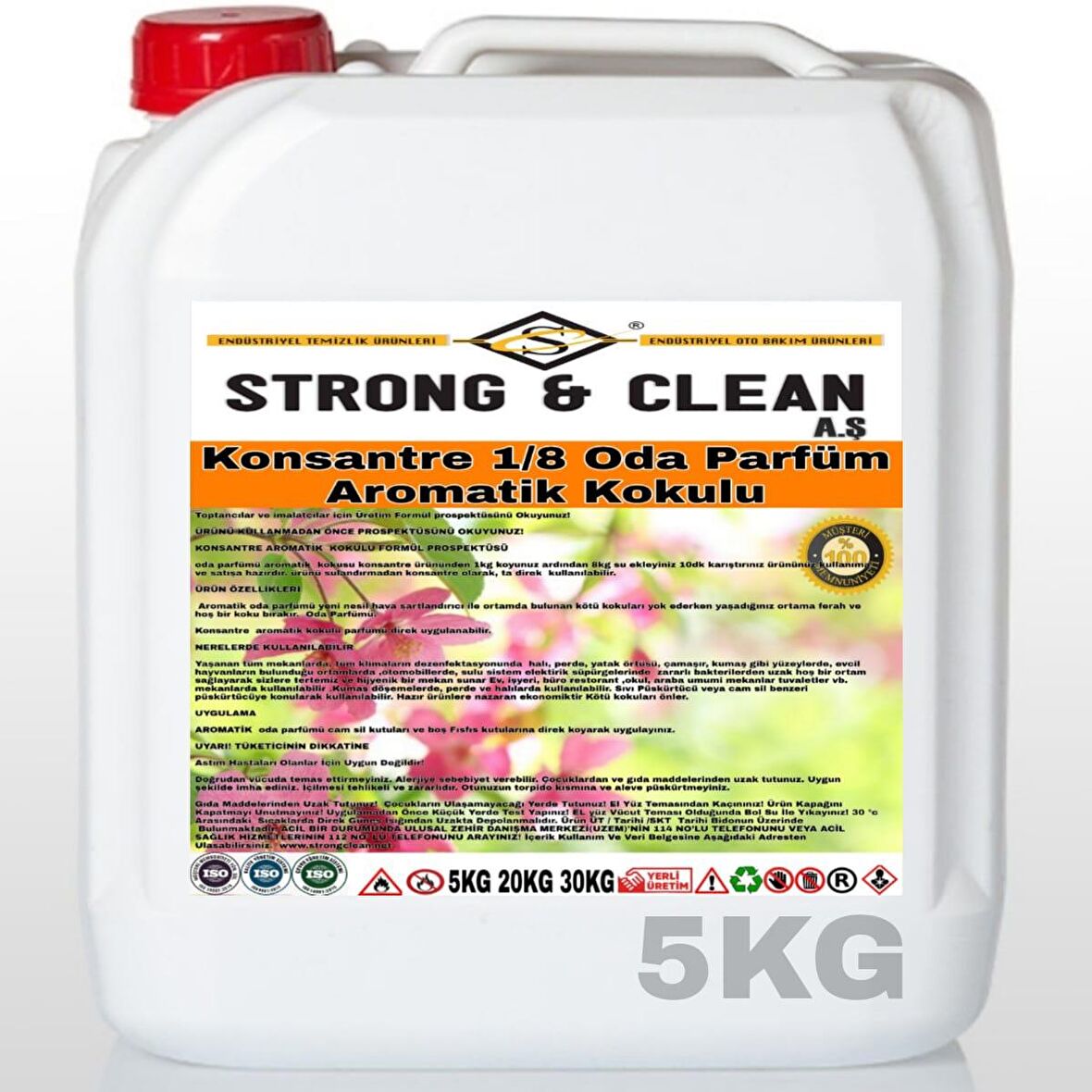 Oda Parfüm Konsantre 1/8 Aromatik Kokusu 5 Kg