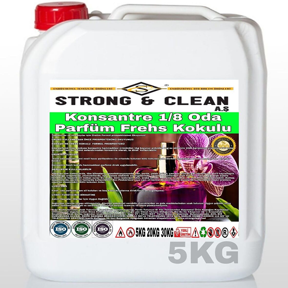 Oda Parfüm Konsantre 1/8 Fresh Kokusu 5 Kg