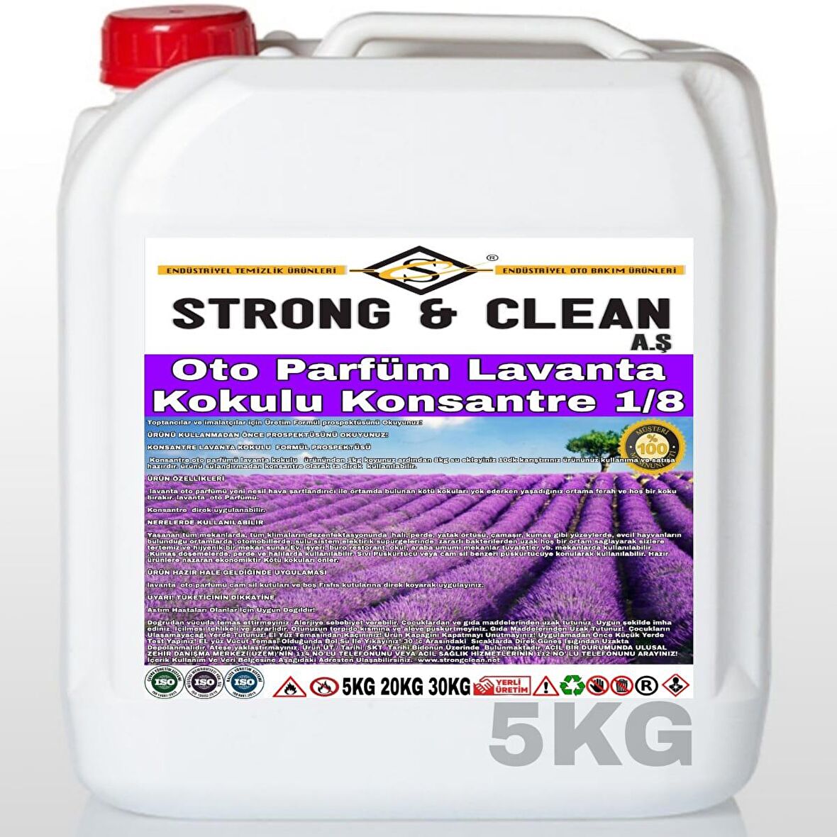 Oto Parfüm Konsantre 1/8 Lavanta Kokulu 5 Kg