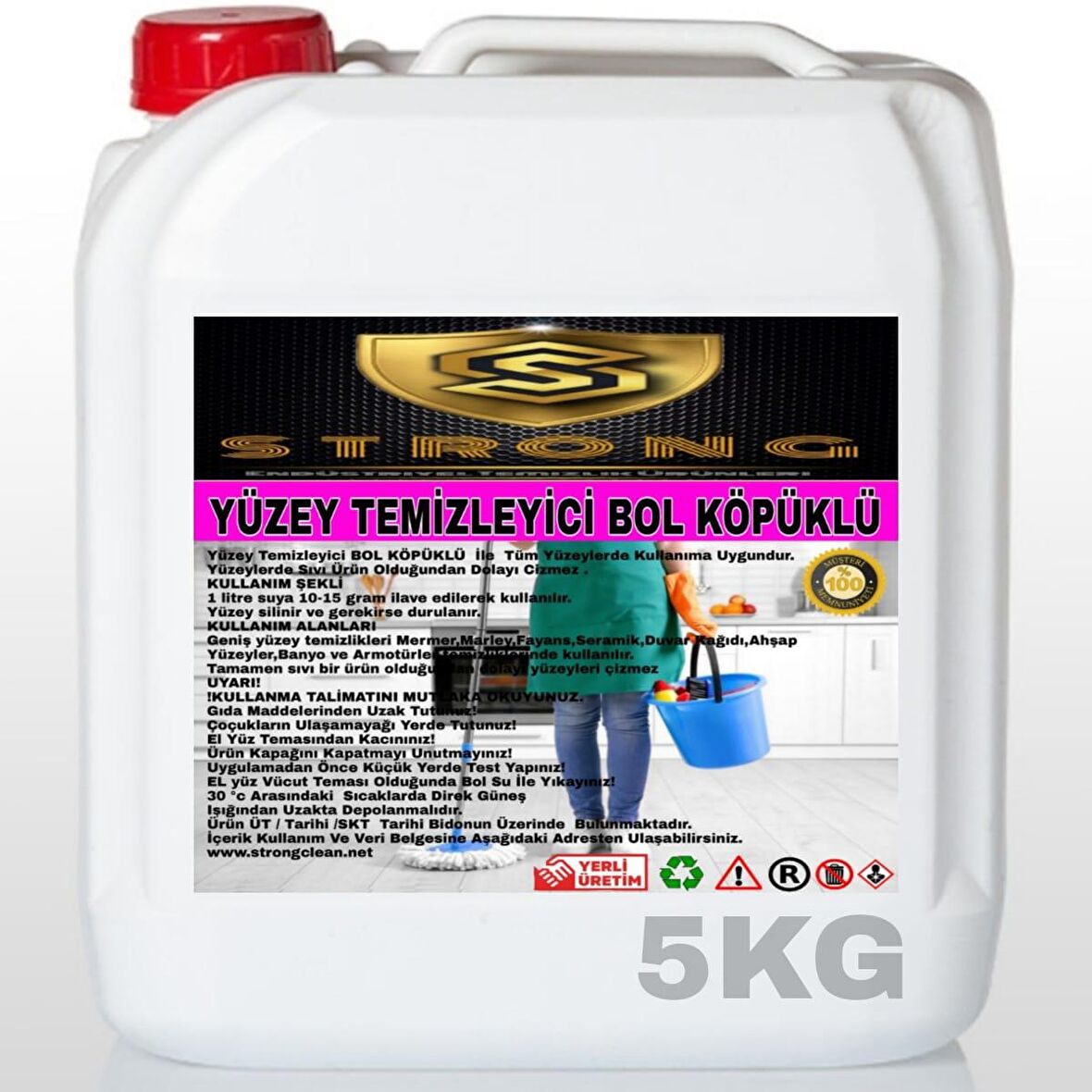 Strong Yüzey Temizleyici Bol Köpüklü 5 Kg