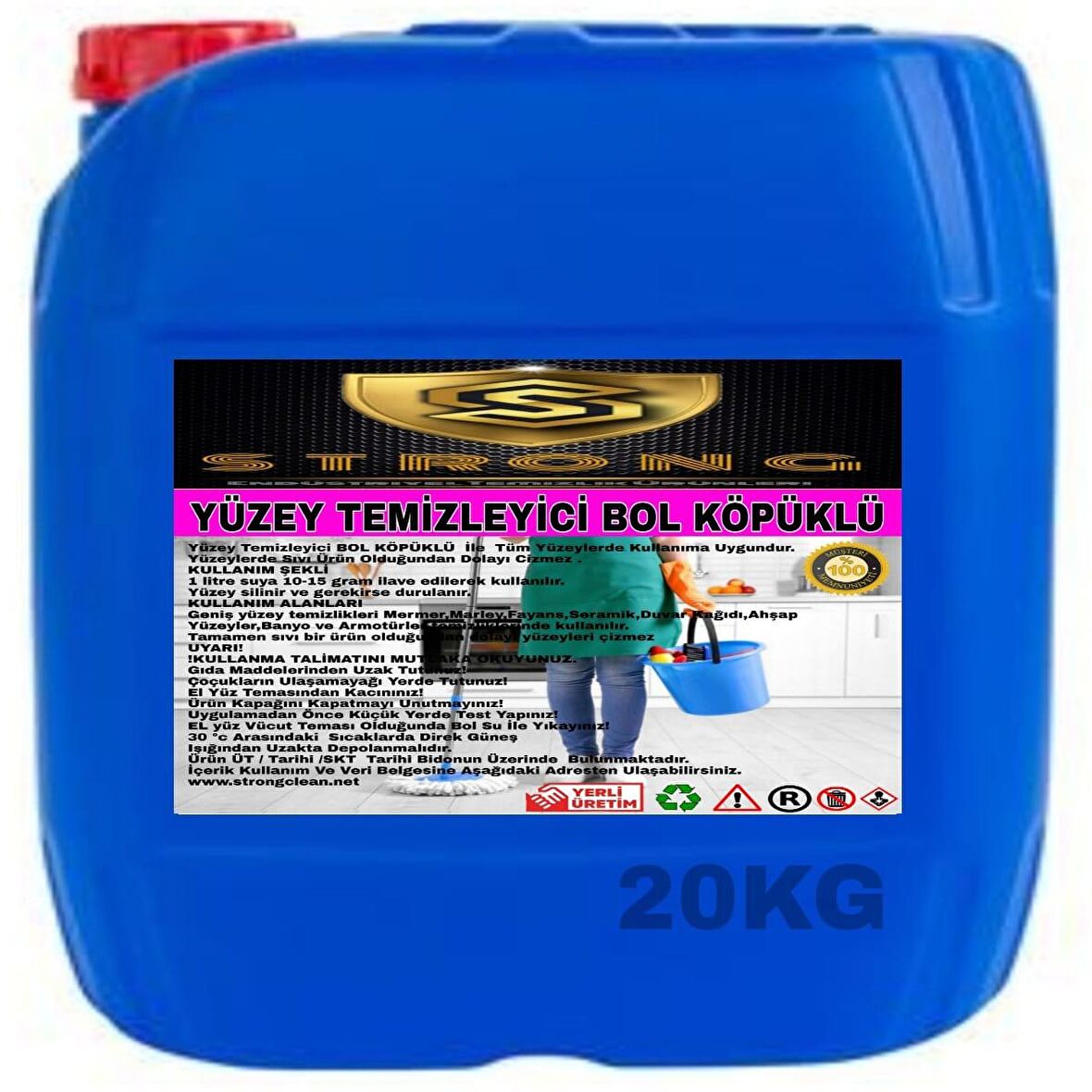 Strong Yüzey Temizleyici Bol Köpüklü 20 Kg