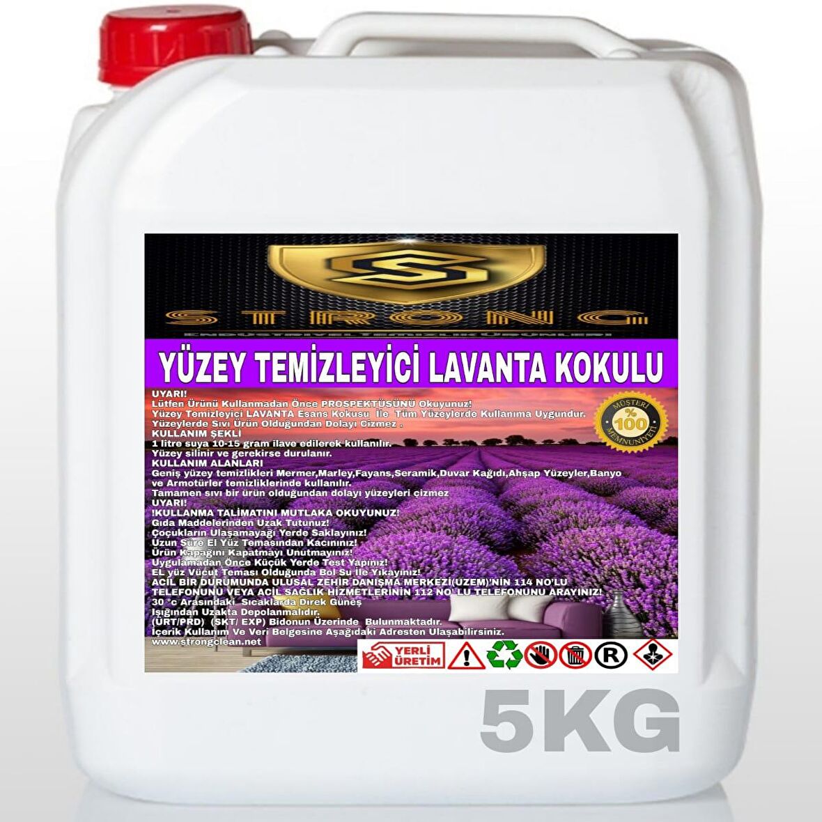 Strong Yüzey Temizleyici Lavanta 5 Kg