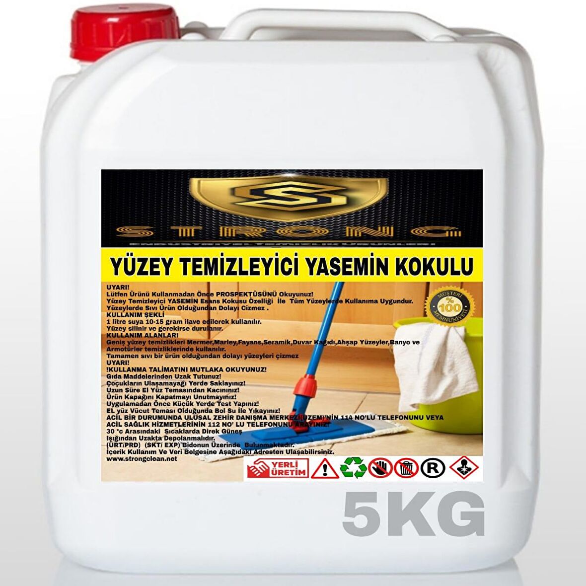 Strong Yüzey Temizleyici Yasemin 5 Kg