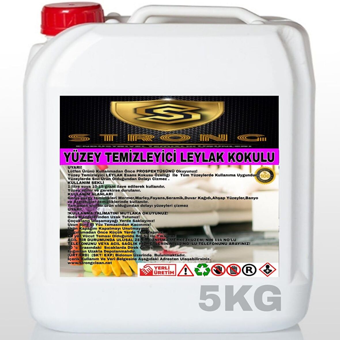 Strong Yüzey Temizleyici Leylak 5 Kg