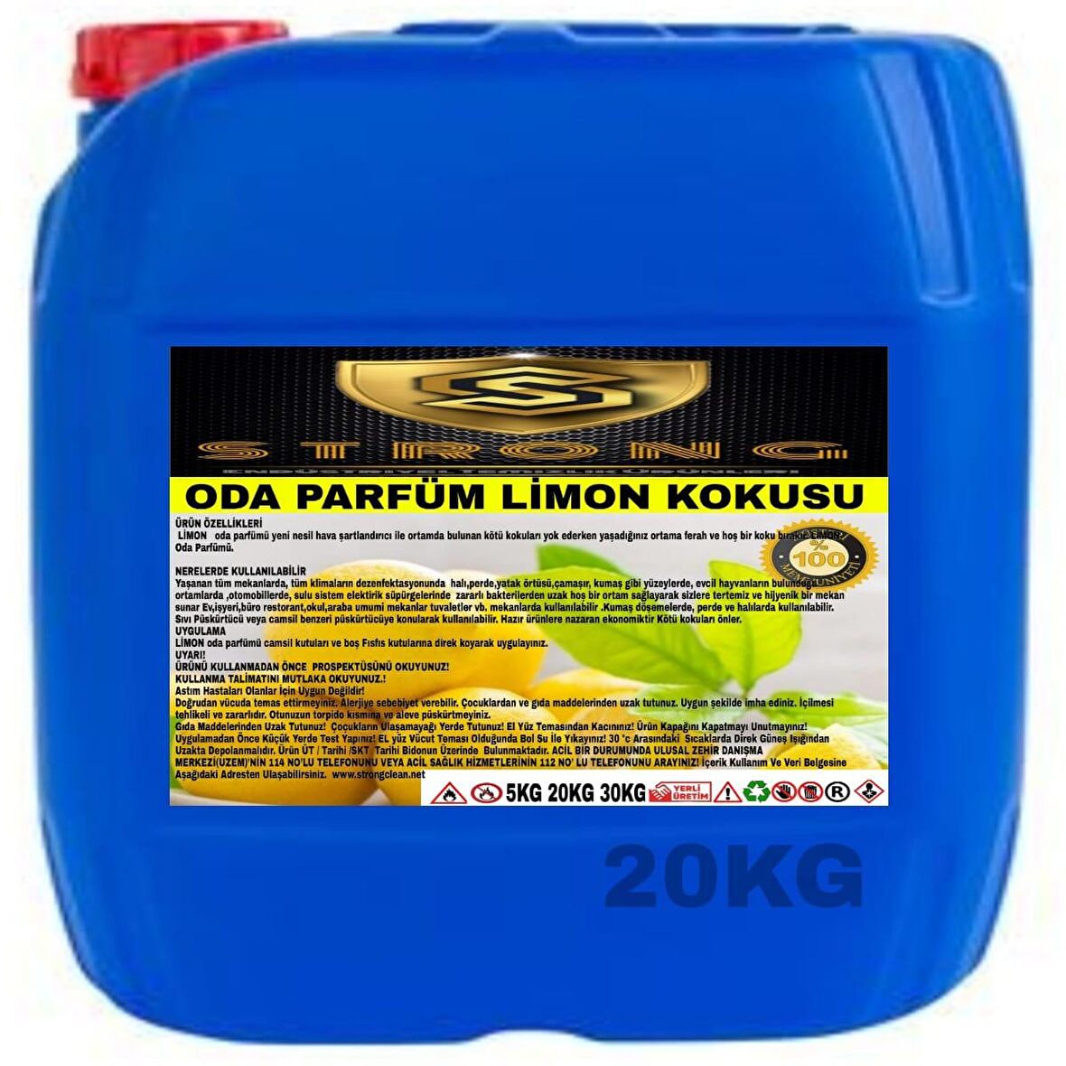 Strong Oda Parfüm Limon 20 Kg