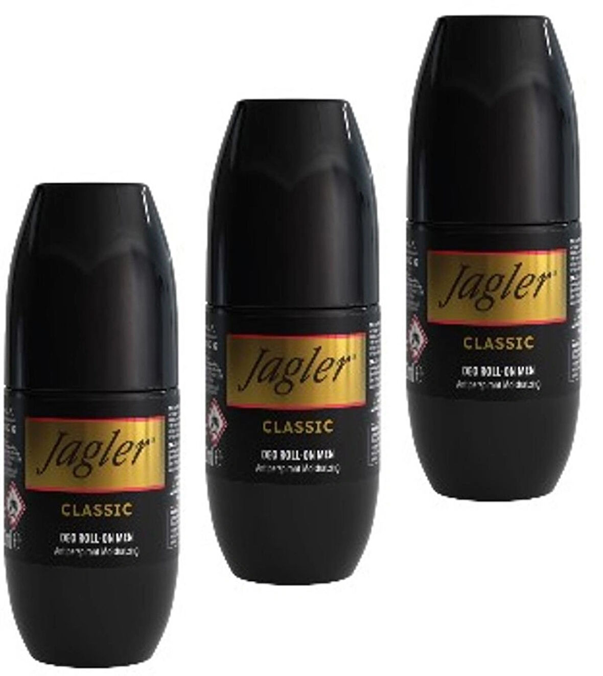Jagler Classic Roll-On Deodorant 50 ml – Gün Boyu Ferahlık ve Koruma 3 ADET