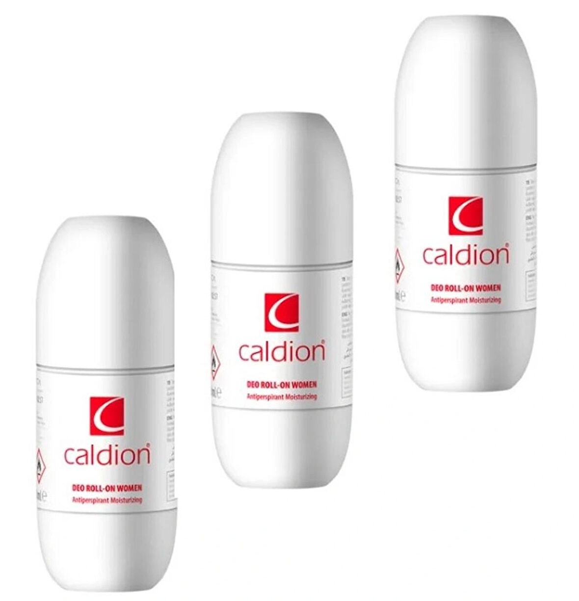 Caldion Women Roll On Deodorant 50ml – Kadınlar İçin Kalıcı Ferahlık ve Zarif Koku 3 ADET