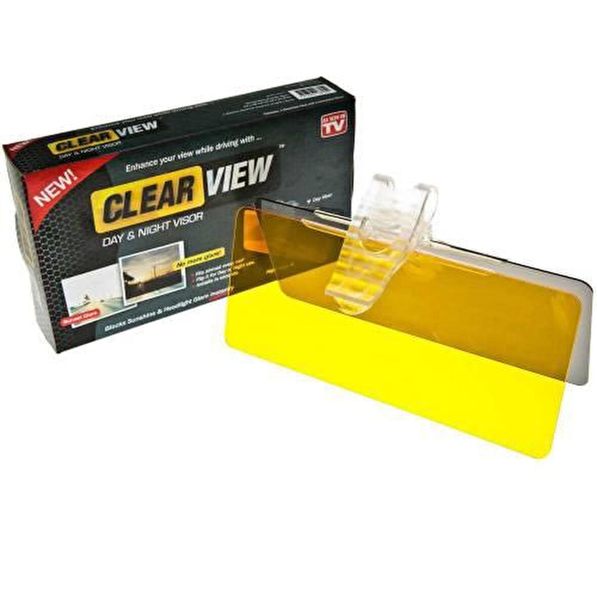 ORJİNAL! Clear View Gündüz ve Gece Anti-Glare Oto Güneşlik!