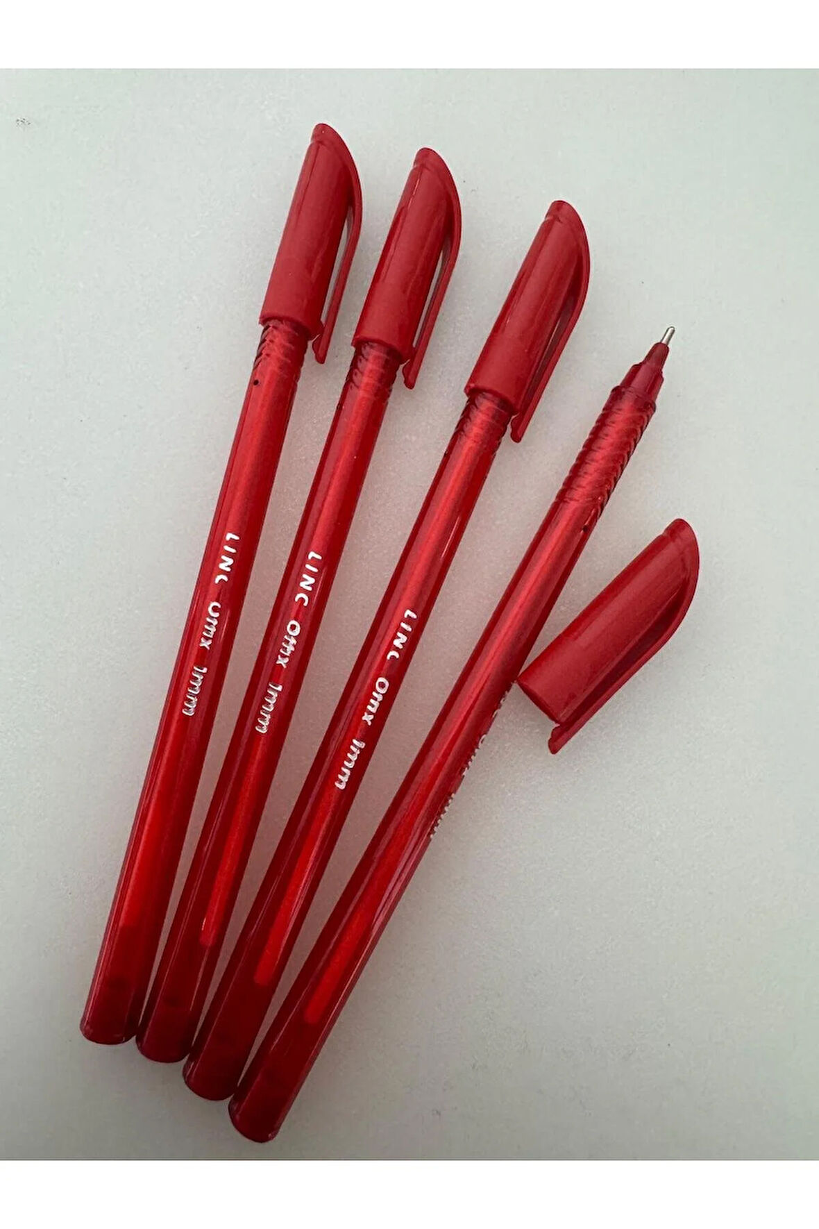 Silka Lınc Tükenmez Kalem 1 MM Kırmızı (4 Adet)