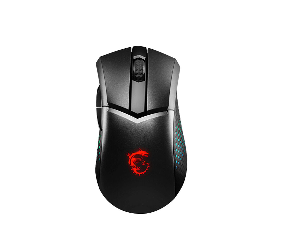 MSI GG CLUTCH GM51 LIGHTWEIGHT 85 GRAM ESPORTS WIRELESS GAMING MOUSE MAX 26000 DPI 1MS PIXART PAW-3395 OPTIK SENSOR OMRON SWITCH RGB