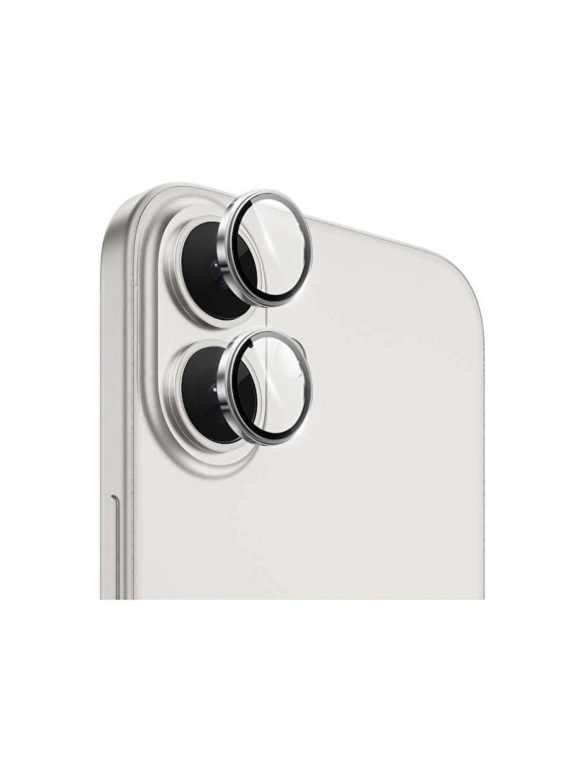 iPhone 17 Uyumlu Metal Çerçeveli Temperli Kamera Lens Koruyucu