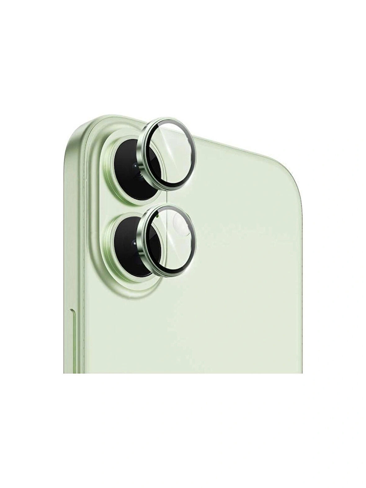 iPhone 17 Uyumlu Metal Çerçeveli Temperli Kamera Lens Koruyucu