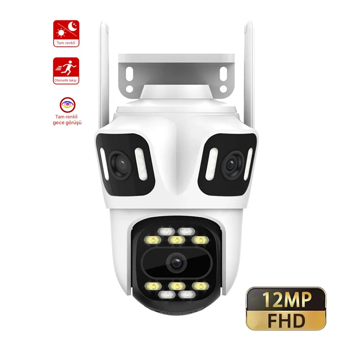  Wifi Kamera 3 Ekran Güvenlik Kamera Otomatik Takip Hareket Algılama Güvenlik Kamerası Su Geçirmez