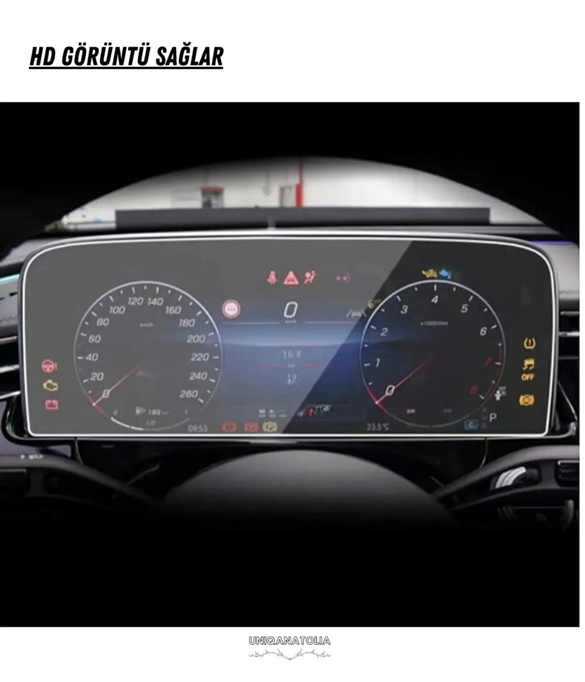 Mercedes E180 2025 Hayalet Gösterge Uyumlu Nano Ekran Koruyucu