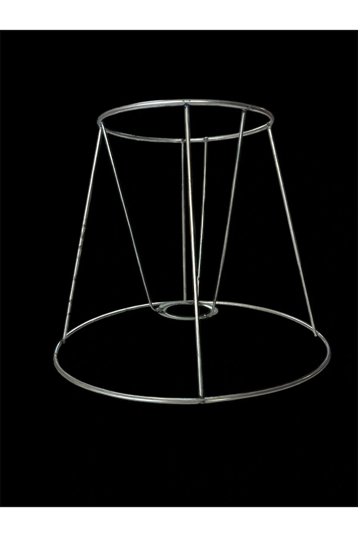 Abajur Başlık İskelet Teli 3mm Paslanmaz Galvaniz Metal (25 CM)