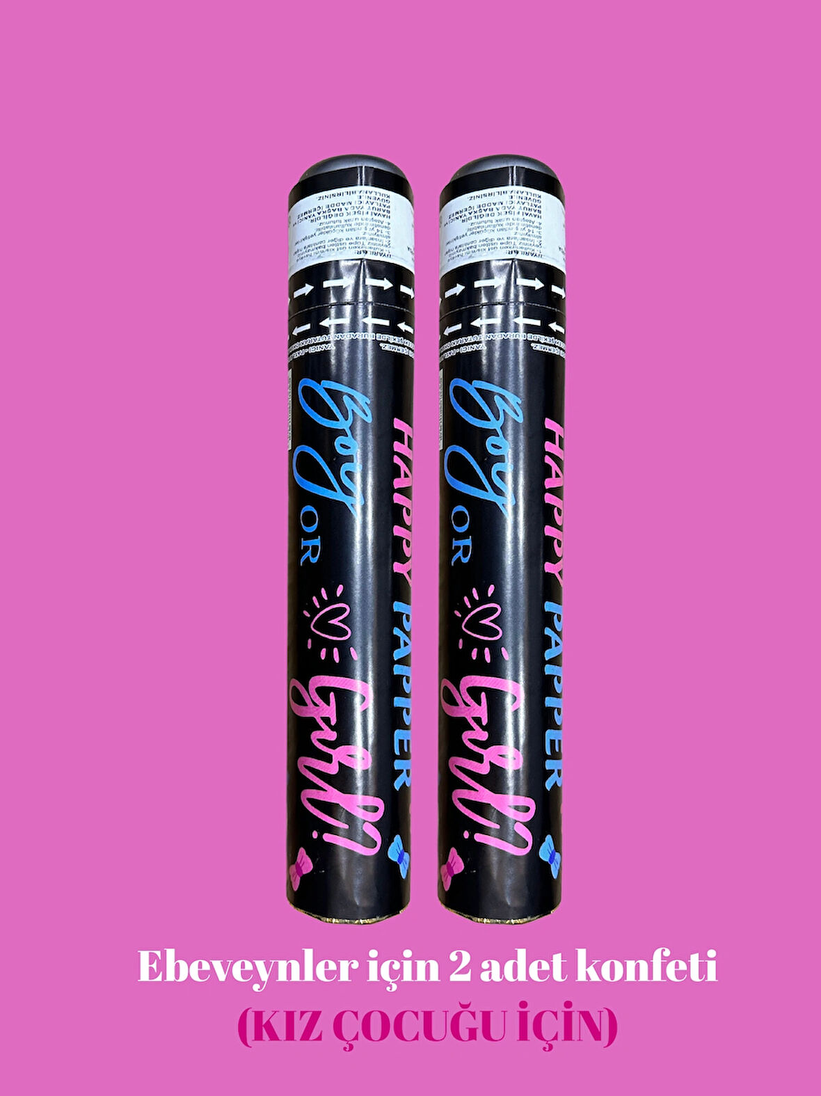 Pembe Rüya – Kız Bebek Cinsiyet Partisi Konfetisi (2 ADET)