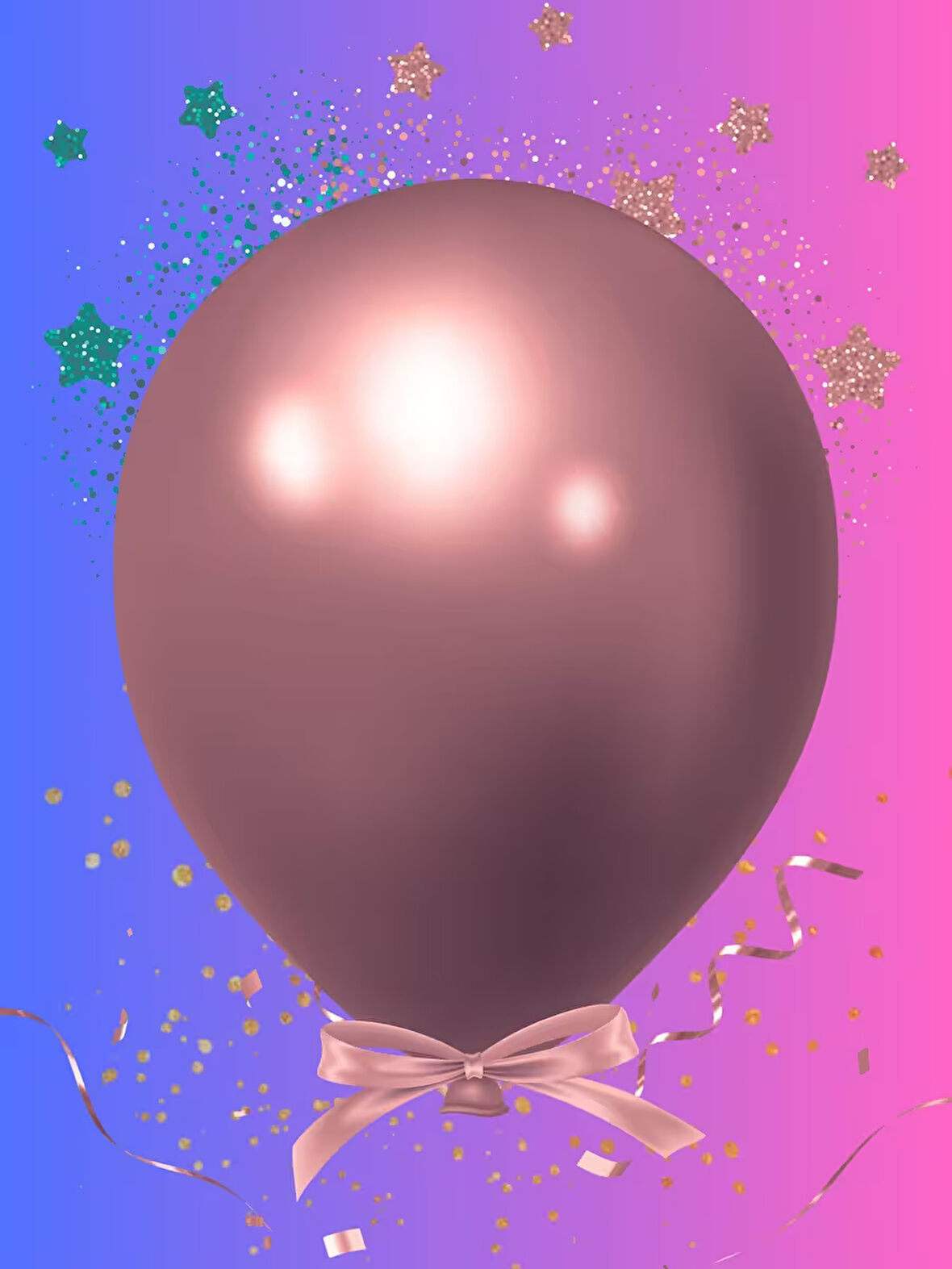 10’lu Krom Pembe Balon – 12 inç, Ayna Efektli Metalik Parti Balonu