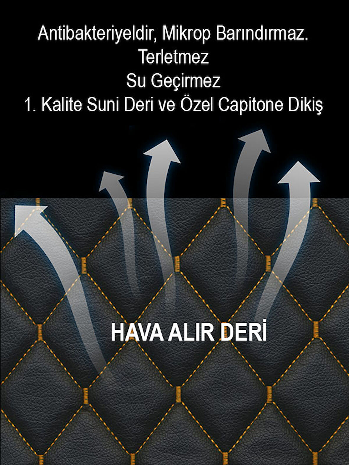 Renault Laguna Kumaş 2li Deri Kaplama Koltuk Minderi Siyah Sarı