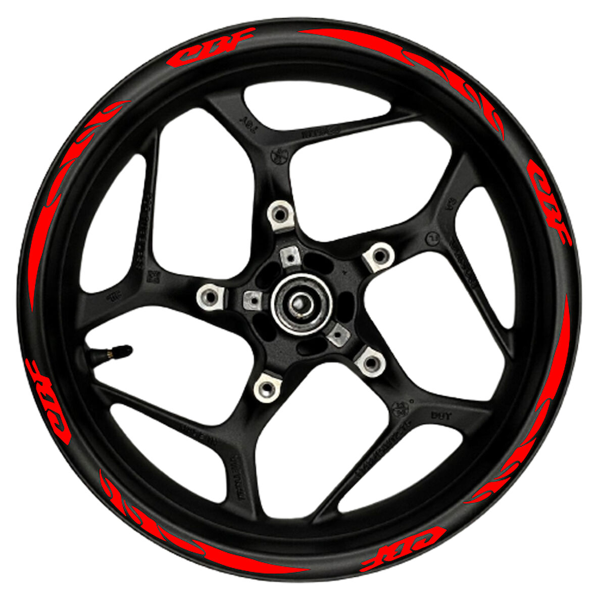 CBF kırmızı yazılı  kırmızı pençe şeritli