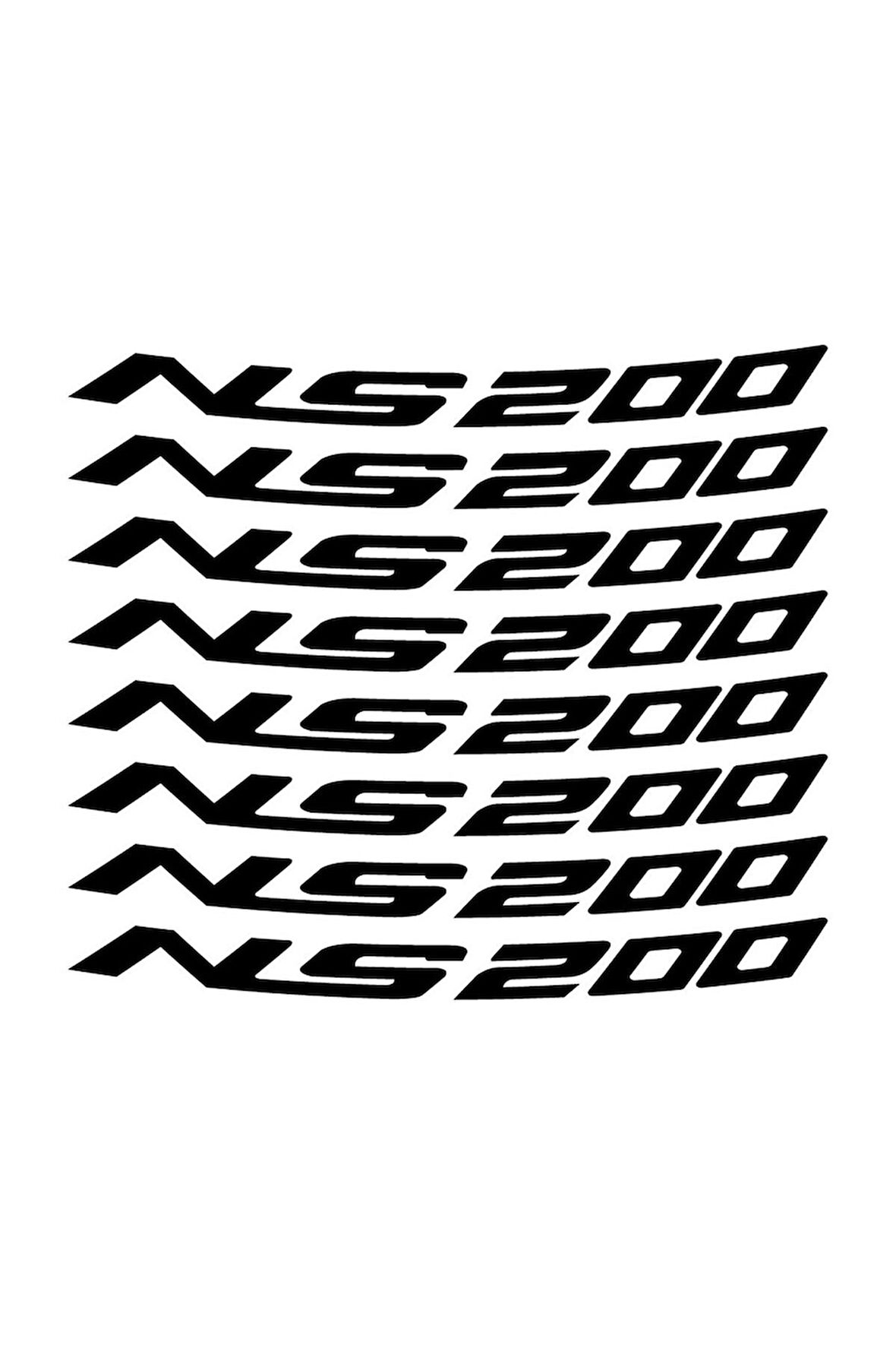 Bajaj Pulsar NS200 Jant İçi Sticker Etiket Modeli