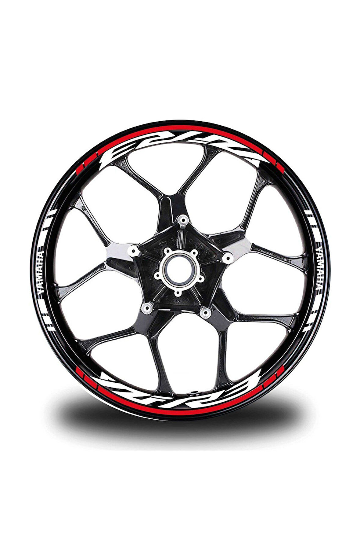 Kırmızı Yamaha YZF R3 Takım Jant Sticker Etiket