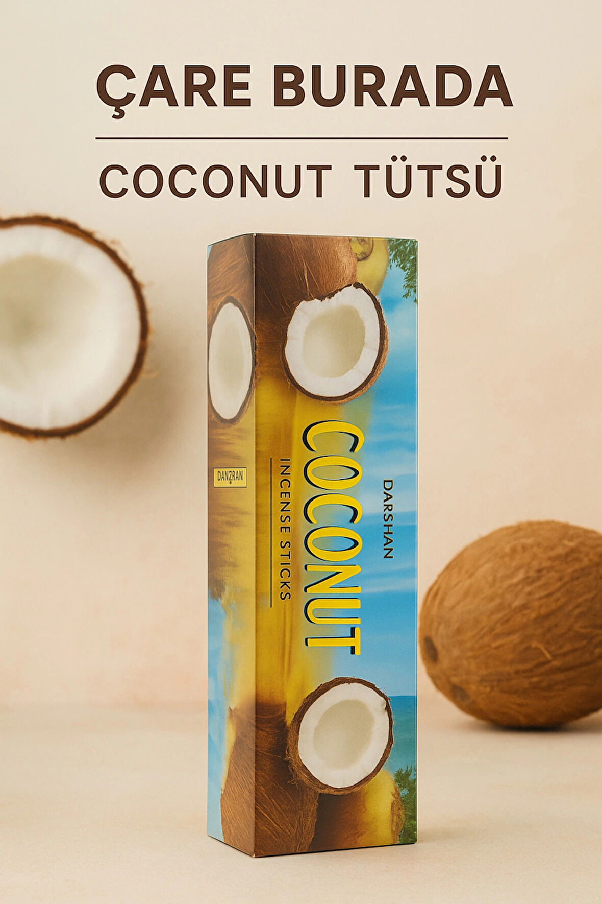 Darshan Incense - Coconut Çubuk Tütsü (20'li)