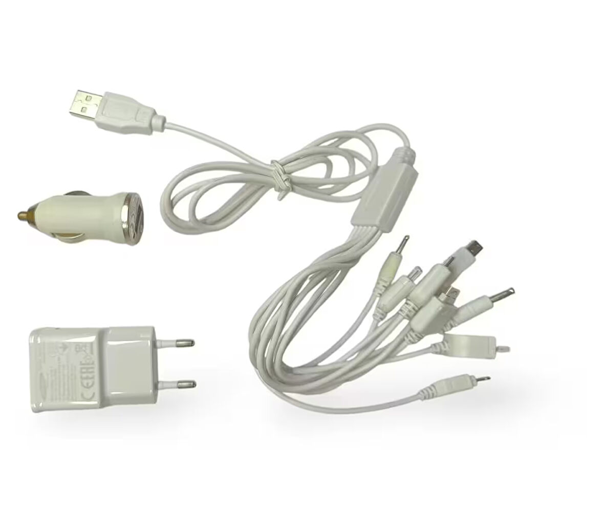 Çoklu Ahtapot Şarj 10  in 1 Hızlı Şarj Aleti 5V 2.1A Nokia ince uç kalın uç Samsung ince uç mototola V3 ipod iphone 4