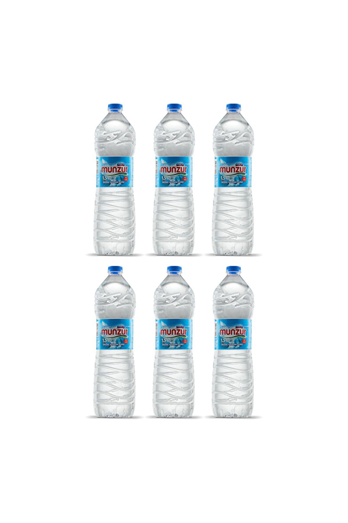 Munzur Su 1.5 LT x 6 Adet - Munzur'dan Gelen %100 Doğal Kaynak Suyu