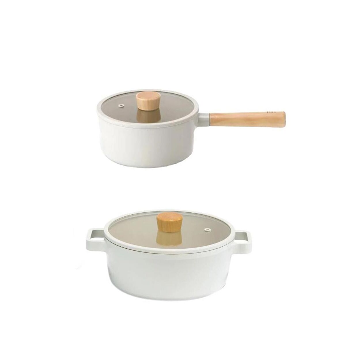 NEOFLAM FİKA BEJ 4 PARÇA TENCERE SETİ