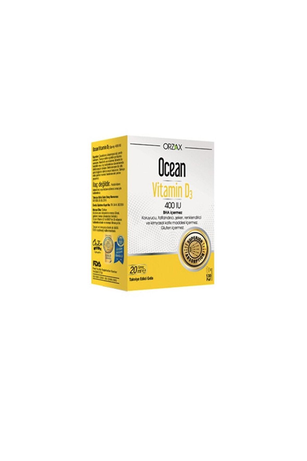Vitamin D3 400 Iu Sprey 20ml