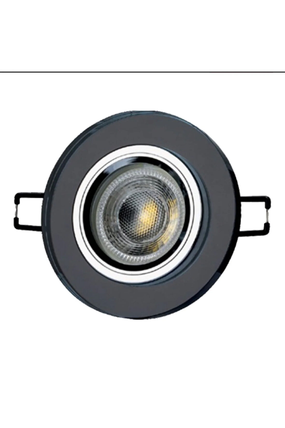 Ct-6646 Zambak Cam Spot Füme 7 Watt Led Ampullü Takım