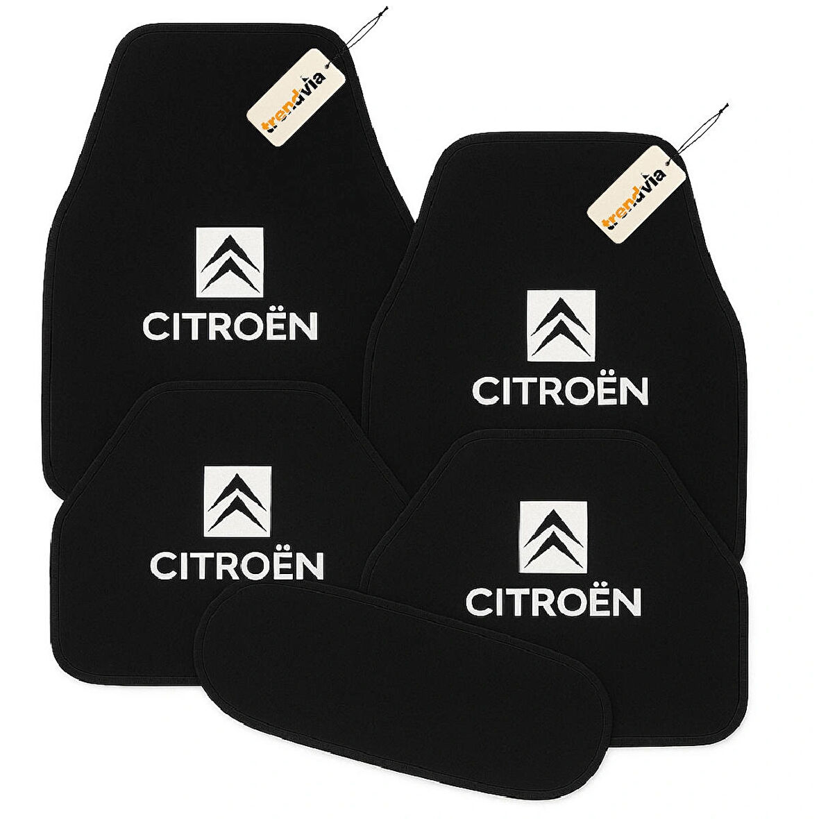 Siyah Renk Citroën İçin Özel Tasarım 5’li Oto Halı Paspas Takımı – Kaymaz Zeminli, Kaliteli ve Şık Araba Paspası