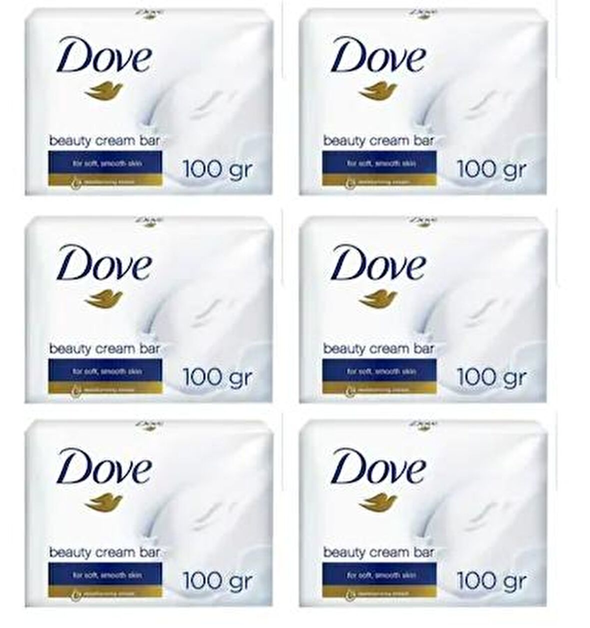 DOVE BEAUTY CREAM BAR SABUN 100 GR (6 ADET)