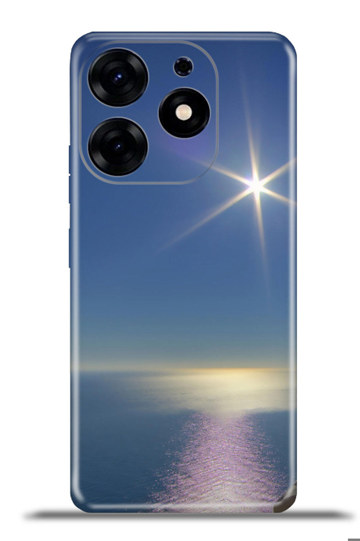 Tecno Spark 10 Pro Esnek Silikon Kamera Koruma 4k Desenli Özel Tasarım - Sakin Deniz