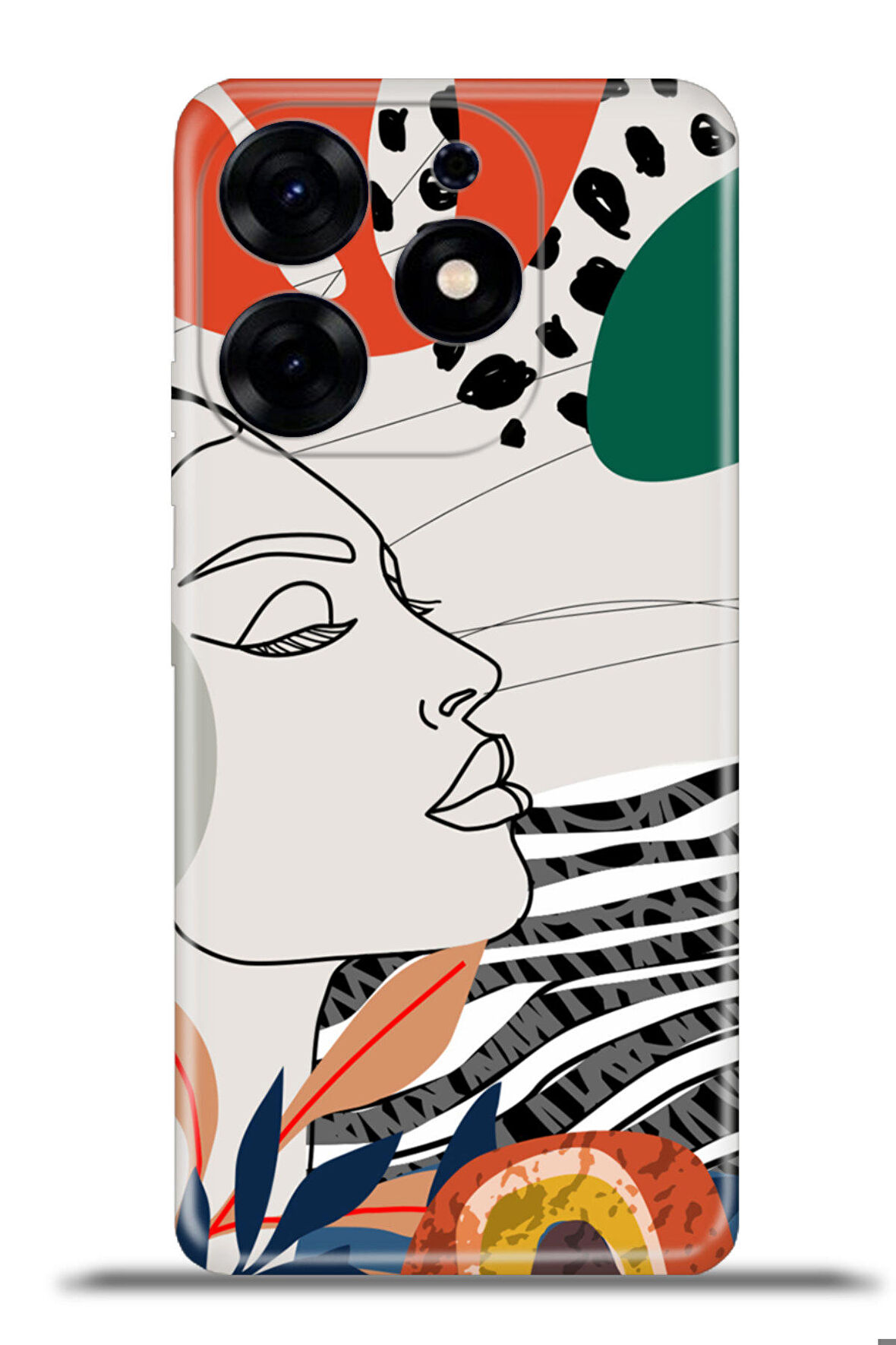 Tecno Spark 10 Pro Esnek Silikon Kamera Koruma 4k Desenli Özel Tasarım - Lulia